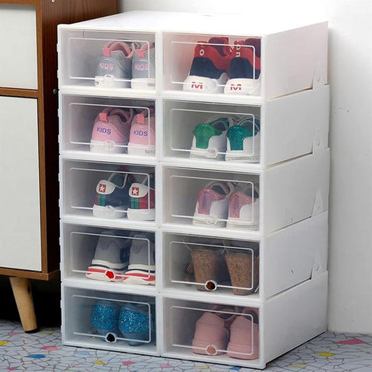 10 Cajas organizadora de zapatos individual
